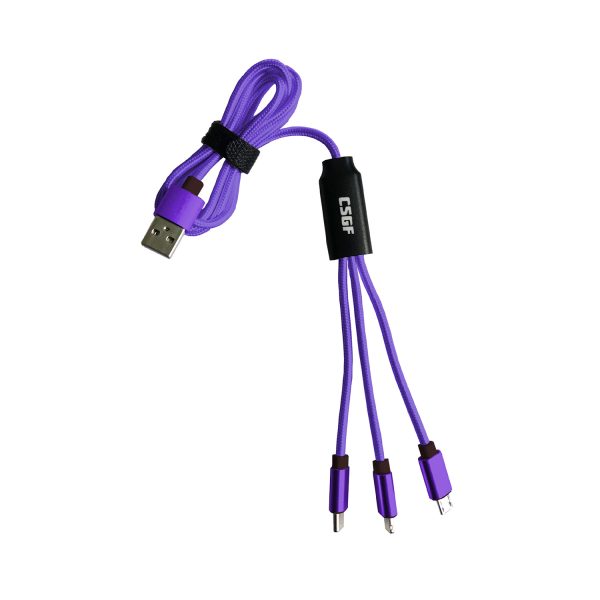 Lightning Logo 3 in 1 Charging Cable