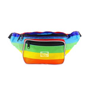 Outdoor Sports Men's Colours Rainbow Waist Fanny Pack