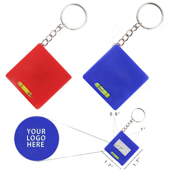 KeyChain with Gradienter and 39 " Lenght Tape measure