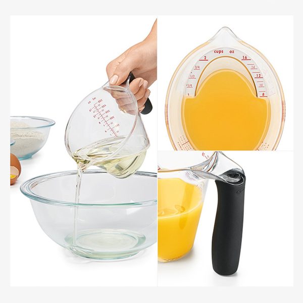 8oz Glass Measuring Cup with Ergonomic Handle