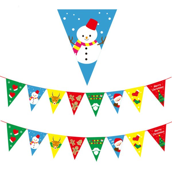 Decorative Christmas Pennant Banner