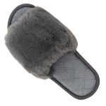 Women's Large Size Indoor Rabbit Fur Cotton Slippers