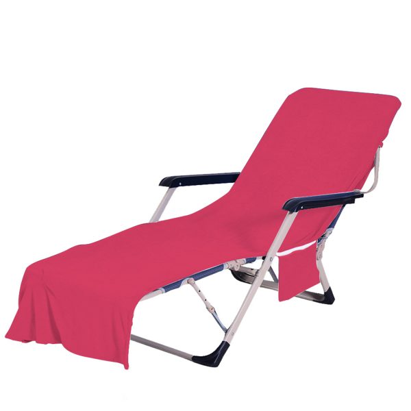 Lounge Chair Cover With Side Pockets Garden Beach Hotel