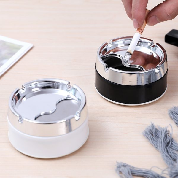 Simple and stylish sealed stainless steel ashtray