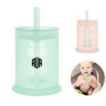 Baby Training Cup with Straw Lid Set