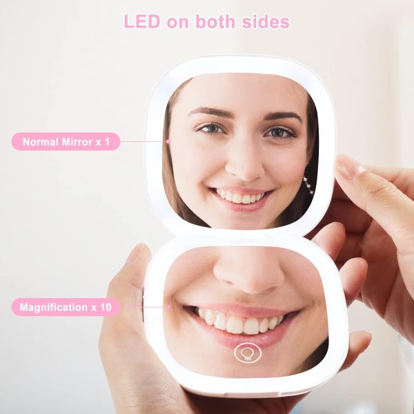 LED Compact Mirror with Light