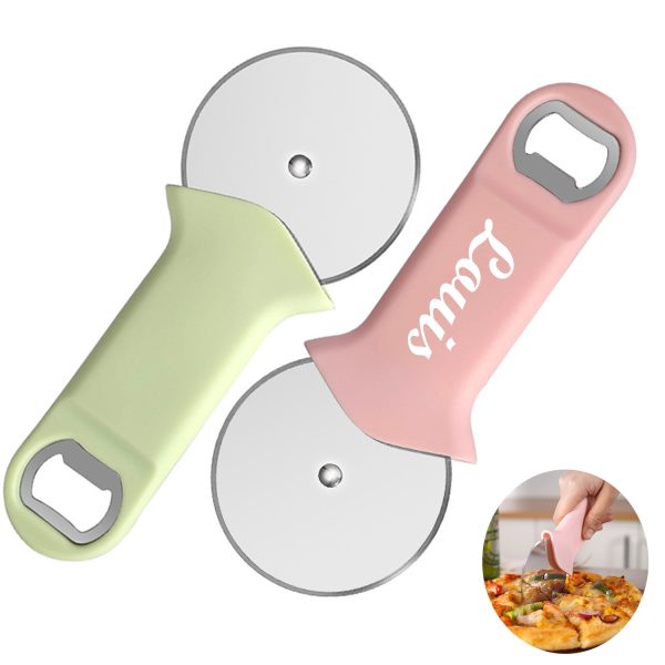 2-in-1 Multipurpose Pizza Plastic Cutter Wheel Opener