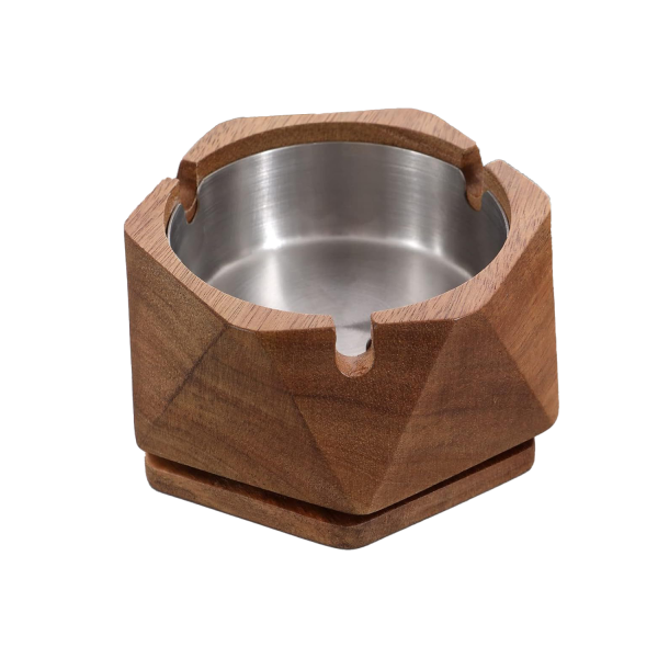 Wood/Stainless Steel Ash Tray