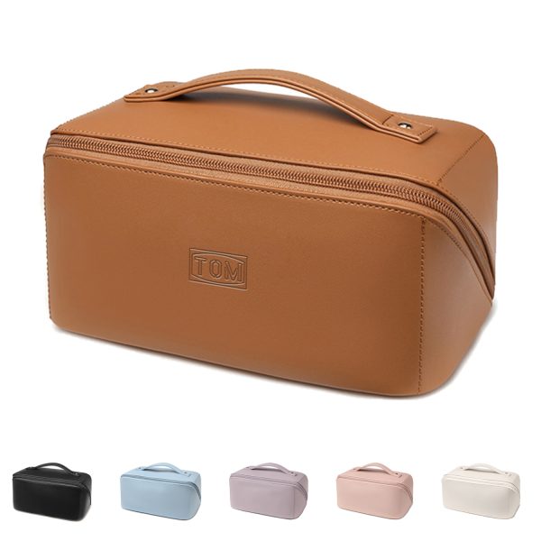 PU Leather Portable Waterproof Travel Cosmetics Storage Bag