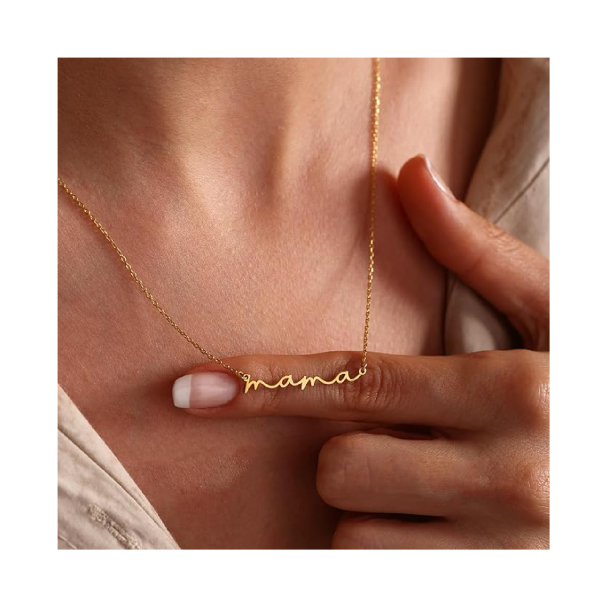 mama pendant clavicle chain