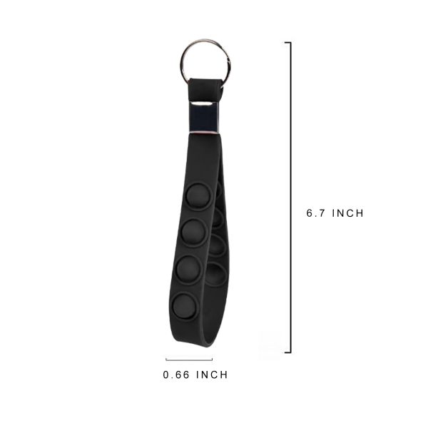 Bubble Decompression Silicone Bracelet Keychain