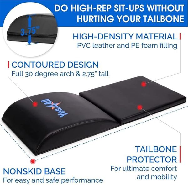 Collapsible sit-up training pads