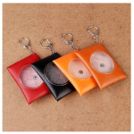 PU Leather Earphone Bag With Key Chain