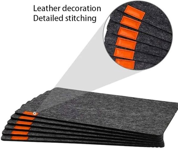 Absorbent Insulated Knife & Fork Pouch Placemat Set