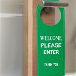 Hotel PU Leather Please Do Tot Disturb Sign