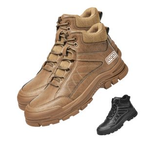 Winter warm high-top labor protection shoes