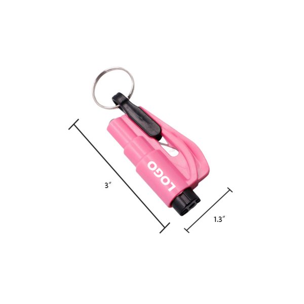 Mini Whistle Window Breaker Keychain Lifesaving Hammer