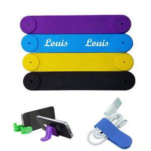 Silicone magnetic bookmark cable organizer