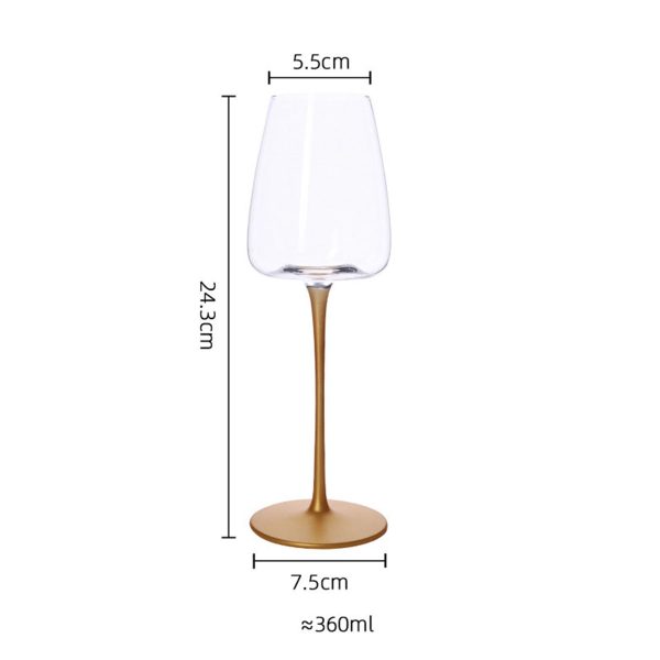 Small Capacity Crystal Red Wine Glasses