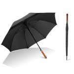 Oversize Golf Umbrella With Solid Wood Handle