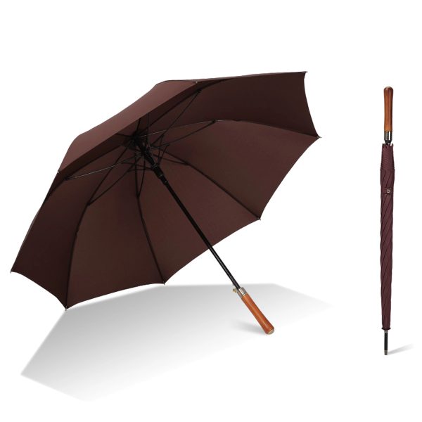 Oversize Golf Umbrella With Solid Wood Handle