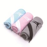 Soft Fiber Zipper Pocket Tricolor Sports Towel