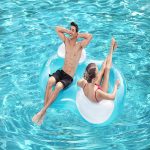 Inflatable Double Ring Pool Lounger