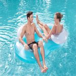 Inflatable Double Ring Pool Lounger