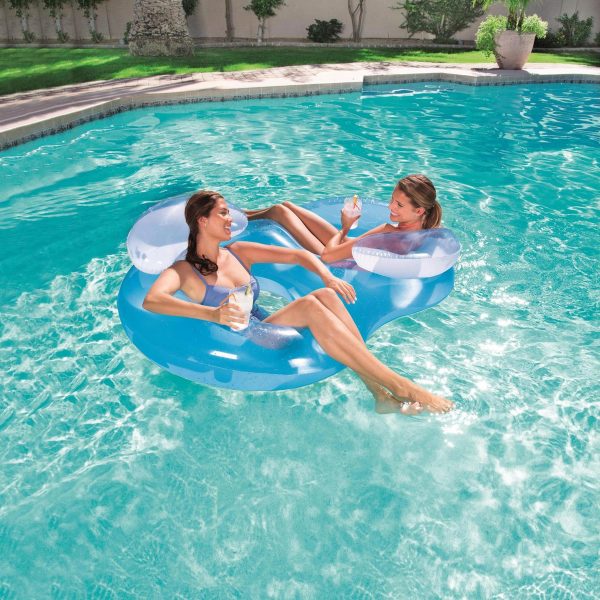 Inflatable Double Ring Pool Lounger