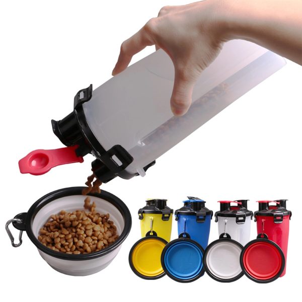 Portable Pet Food Container Water Bottle For Travelling