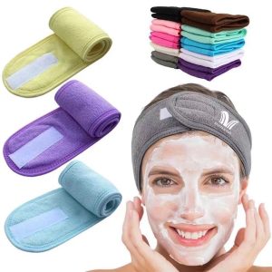 Adjustable Spa Facial Headband For Face Washing