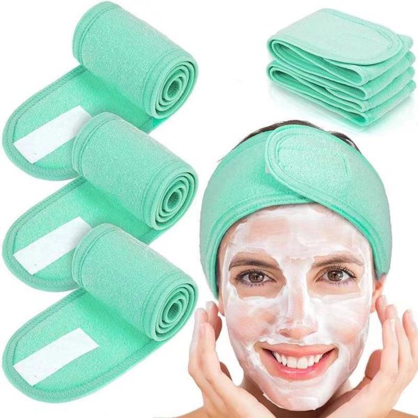 Adjustable Spa Facial Headband For Face Washing