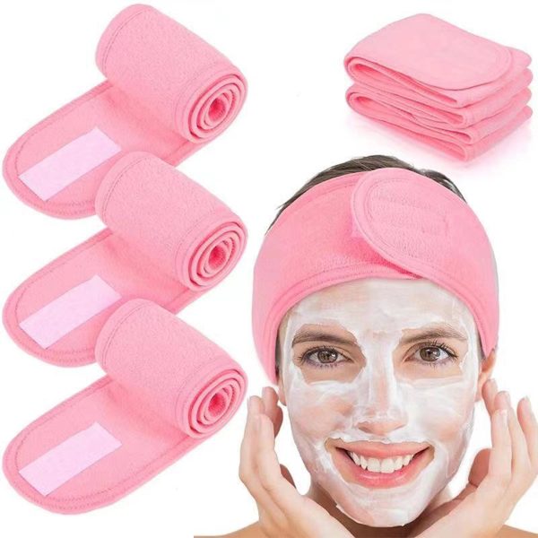 Adjustable Spa Facial Headband For Face Washing