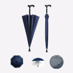 Automatic non-slip crutch umbrella for the elderly