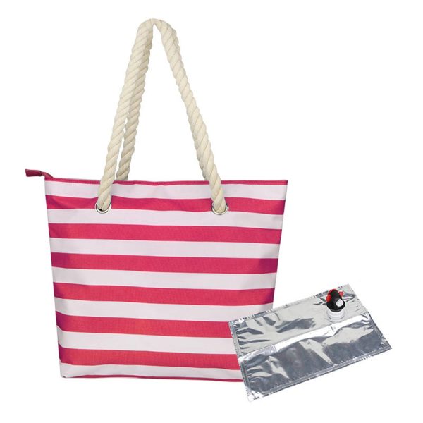 Beach Wine Tote Bag With Hidden Spout For Women