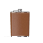 8 Oz Leather Wrapped Flasks