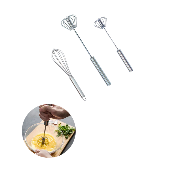 Semi-automatic egg beater