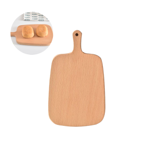 Beech Wooden Cheese Serving Board With Handle