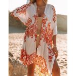 Chiffon Printed Beach Sunscreen Blouse