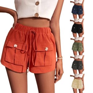 High Waisted Loose Casual Shorts