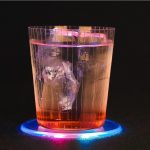 4" Round Acrylic Coasters With Led