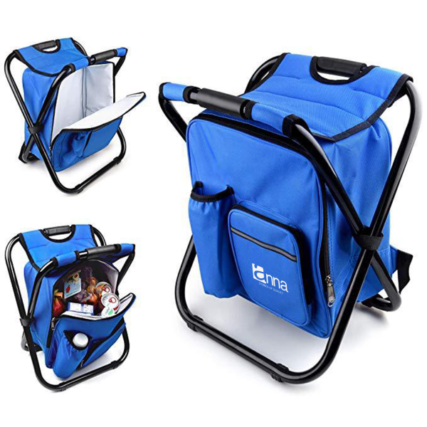 Outdoor Folding Chair With Cooler Bag