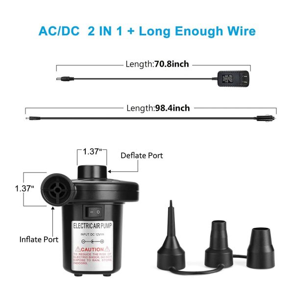 12V Dc And 110 -120V Ac Air Pump