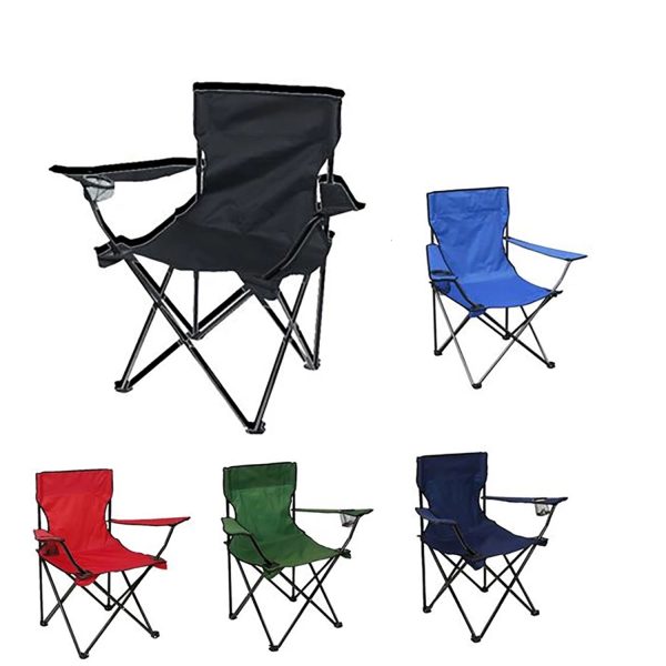 Outdoor Beach Folding Chairs With Mesh Cup Holders