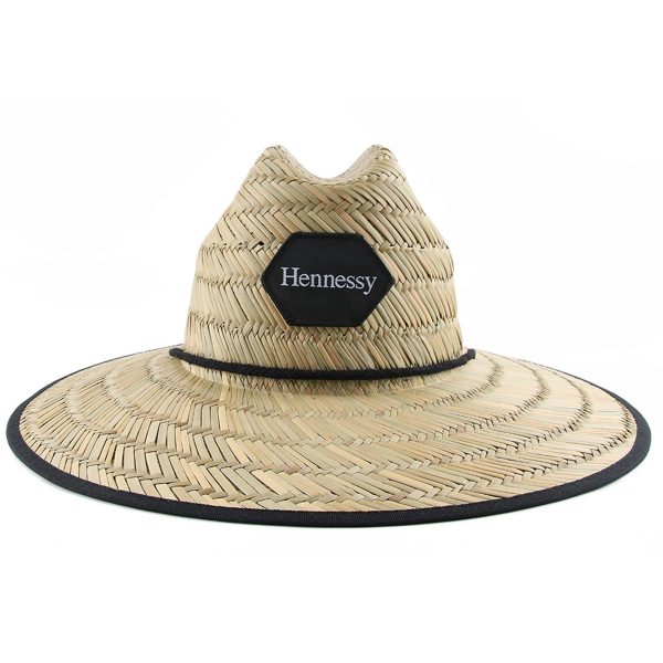 Domestic Straw Hat With Custom Patch