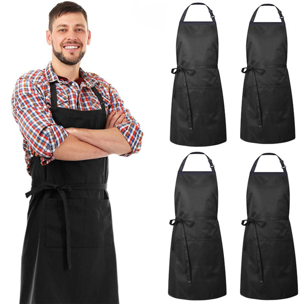 2 Pockets Bib Apron