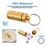 Keychain Pill Holder Bottle