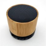 Solid Hand Carved Bamboo Wood Bluetooth Portable Speaker