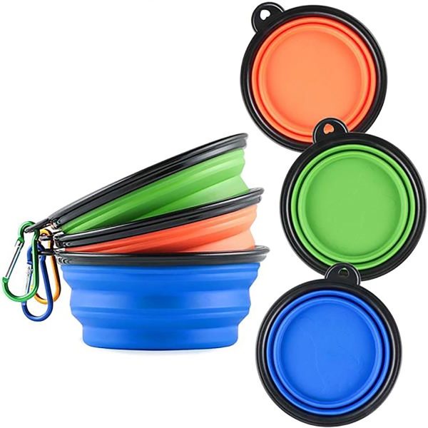 Collapsible Silicone Pet Bowls