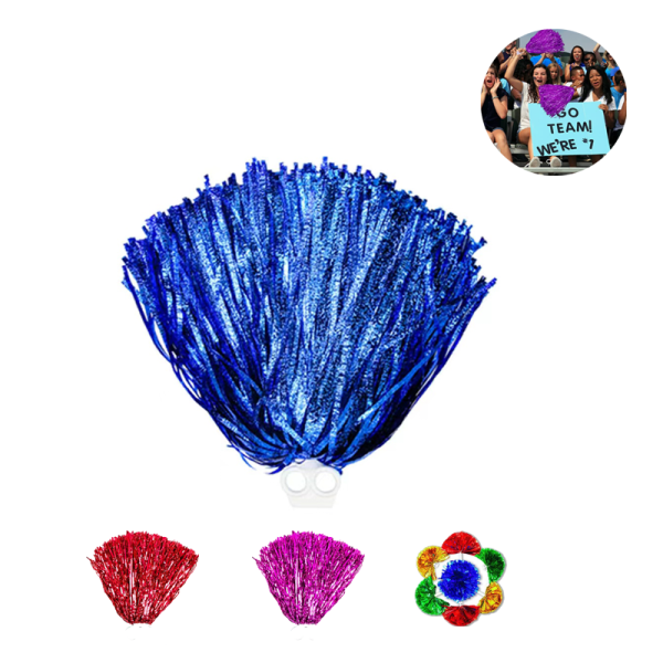 Windy City Novelties Cheerleader Pompoms - 12 Piece Pack